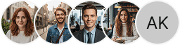 Multiple investor profile avatars on Coursewick Prime trading review block